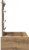 vidaXL - Wandkaptafel - met - LED-verlichting - in - Artisan - Eiken