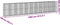 vidaXL - Schanskorf - 1050x100x200 - cm - gegalvaniseerd - ijzer - zilverkleurig