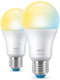 WiZ A60 - Slimme Lamp E27 - Instelbaar Wit Licht (2 stuks)