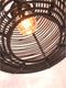 GOOD&MOJO Plafonniere Tanami - Rotan Zwart - Ø25cm - Modern