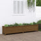 vidaXL - Plantenbak - verhoogd - 199,5x40x39 - cm - massief - grenen - honingbruin
