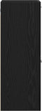 vidaXL - Badkamer - Wandkast - Zwarte - Eik - 30x30x80 - cm - Gelaagd - Hout