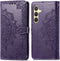 iMoshion Hoesje Geschikt voor Samsung Galaxy S24 Hoesje Met Pasjeshouder - iMoshion Mandala Bookcase - Paars