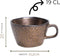 GLAMOMAX'S Choice - C&T Copernico Kop en Schotel Set - Koffieset - 6 + 6 Koffiekop&Schotel - Koper - Bruin - Vaatwasserbestendig