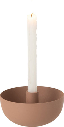 J-Line kaarshouder Kom - ijzer - oud roze - large