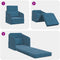 vidaXL - Vloersofa - Bed - 2-in-1 - Blauw - 65x80x83 - cm - Velvet
