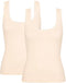 Sloggi GO - Dames Tank Top - 2-pack - Beige (2 stuks)
