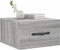 vidaXL - Nachtkastjes - 2 - st - wandgemonteerd - 35x35x20 - cm - grijs - sonoma - eiken