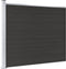 vidaXL - Schuttingpaneel - 175x146 - cm - HKC - zwart