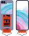 Lunso - Geschikt voor Samsung Galaxy Z Flip5 - Hoes met band - Lavender/Oranje