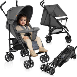 Lionelo Elia - Buggy - Lichte 7kg - Verstelbare rugleuning - Geschikt voor kinderen tot 15 kg