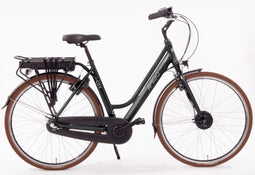 AMIGO E-City S1 Ebike - Elektrische Fiets Voor Dames - 28 Inch 51 cm - 3 Versnellingen - Matzwart