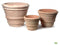 Bloembak Pot coni d26 cm h20 cm whitewash Mcollections