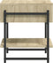 vidaXL - Salontafel - 40x40x45 - cm - bewerkt - hout - sonoma - eikenkleurig