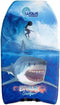 Shark Bodyboard - 93 cm - Inclusief koord met polsband - Blauw Oranje Wit Zwart