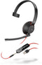 Poly Blackwire 5210 - On Ear headset - Ruisonderdrukking - Zwart