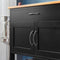 SoBuy FKW45-SCH - Keukentrolley - Zwarte keukenwagen met lade en wielen - 67cm x 87cm x 38cm