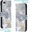 iMoshion Hoesje Geschikt voor iPhone SE (2022) / SE (2020) / 8 / 7 Hoesje Met Pasjeshouder - iMoshion Design Softcase Bookcase - Wit / Zwart / Goud / Glamour Botanic
