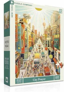 New York Puzzle Company - Victo Ngai City Prayer - 1000 stukjes puzzel