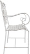 vidaXL - Tuinbank - met - Strak - Ontwerp - Wit - 104 - cm - Staal