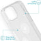 iMoshion Hoesje Geschikt voor iPhone 13 Mini Hoesje Siliconen - iMoshion Design hoesje - Wit / Transparant / Dandelion