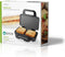 Nedis Sandwich maker - 900 W - 26.8 x 14.5 cm - Automatische temperatuurregeling - Aluminium / Kunststof