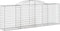 vidaXL - Schanskorven - 8 - st - gewelfd - 300x50x100/120 - cm - ijzer
