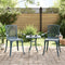vidaXL - Tuinstoelen - 2 - st - gietaluminium - groen