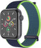 imoshion Nylon⁺ bandje - Geschikt voor Apple Watch 1, 2, 3, 4, 5, 6, 7, 8, 9, 10, SE, Ultra (2) - 44/45/46/49 mm - Lichtgroen - One Size