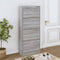 vidaXL - Schoenenkast - 63x24x147 - cm - bewerkt - hout - gerookt - eikenkleurig