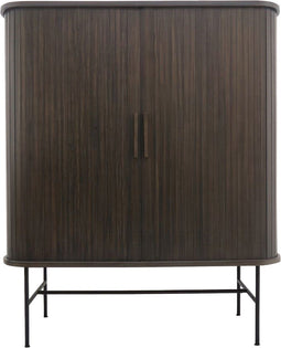 FIEP Jaloeziekastje - Halmeubel - Hoog 120 cm - Donker hout