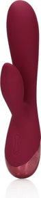 Shots - Loveline LOVE003RED - Smooth Silicone Rabbit Vibrator - Dark Cherry