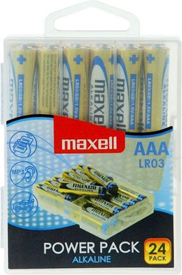 Maxell 790268 - Opbergdoos AAA-batterijen - 24 stuks - Multi-color