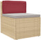 vidaXL - Ligbedkussen - voor - Rugleuning - - - Wijnrood - - - 80x40x12 - cm - - - Oxford - Stof