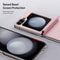Dux Ducis Geschikt voor Samsung Galaxy Z Flip6 Leren hoes - backcover - Roze