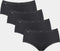 Sloggi Basic+ - Midi Sportonderbroek - 4-pack - Dames - Zwart