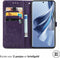 iMoshion Hoesje Geschikt voor Oppo Reno 10 Pro / Reno 10 Hoesje Met Pasjeshouder - iMoshion Mandala Bookcase - Paars