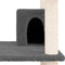 vidaXL - Kattenmeubel - met - sisal - krabpalen - 162 - cm - crèmekleurig