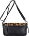 Legend Falerna - Schoudertas - Ponyhair panterprint - Zwart