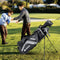 Coast Golftas - Lichtgewicht Draagtas - 14-Voudige Indeling 6 Vakken Regenhoes - Grijs/Zwart