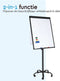 BRASQ Flipover - Verrijdbaar - 70x100 cm - Magnetisch - Zwart