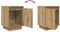 vidaXL - Nachtkastje - met - LED-verlichting - 38x34x50 - cm - artisanaal - eiken