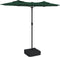vidaXL - Parasol - dubbel - dak - 316x240 - cm - groen