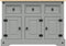 vidaXL - Dressoir - Corona - 112x43x78 - cm - massief - Mexicaans - grenenhout - grijs