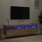 vidaXL - Tv-wandmeubels - met - LED - 2 - st - 80x30x40 - cm - sonoma - eikenkleurig