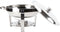 Alora Chafing Dish rond 4.5L - geschikt voor soep - buffet - voedsel verwamer - voedsel warmhouden - met deksel - buffetwarmer - roestvrij staal - chrome - 4.5 liter inhoud - warmhoudplaat - bain maria - warmhoudbakken - Warmhoudschalen
