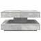 vidaXL - Salontafel - 360 - graden - draaibaar - 70x70x34,5 - cm - betongrijs