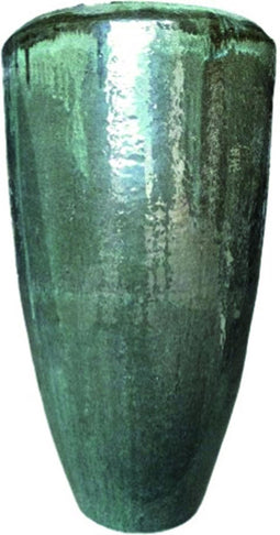 PTMD Flaxx Ronde Bloempot - H105 x Ø56 cm - Keramiek - Groen