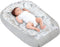 Medi Partners av2023 - Babynest Knuffelnest - 100% Katoen Wafel - Glade met grijze Wafel 100x60x15cm