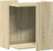 vidaXL - Kattenbakkast - 42x42x51 - cm - bewerkt - hout - sonoma - eikenkleurig